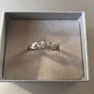 Past, presence, future diamond ring